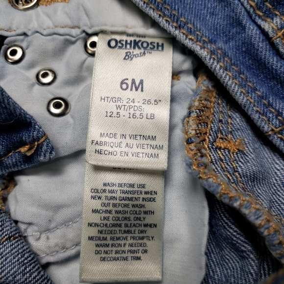 Oshkosh B'gosh Overalls Girls 6months - Picture 5 of 6